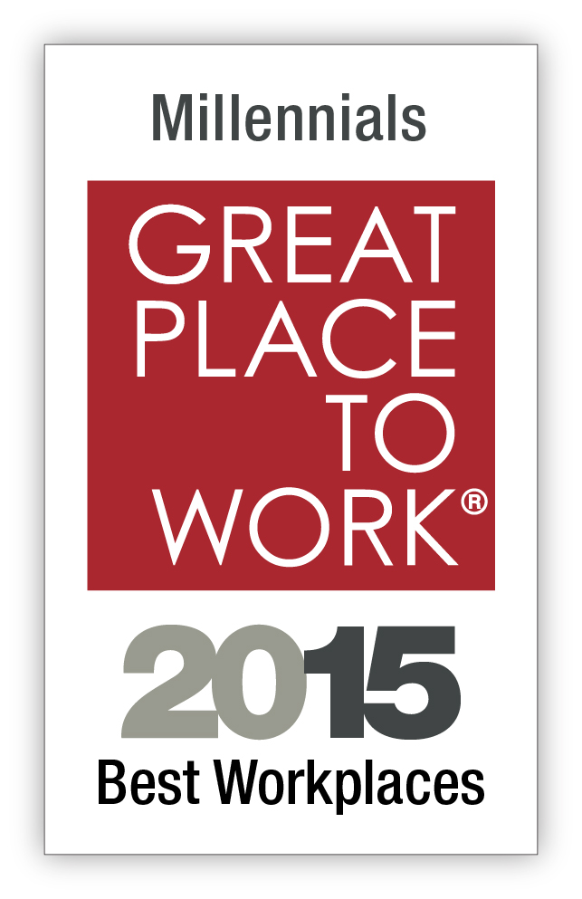 Fortune Magazine and Great Rated! 100 Best Workplaces for Millennials
