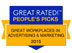Fortune Magazine and Great Rated! People’s Picks: 10 Great Workplaces in Advertising & Marketing