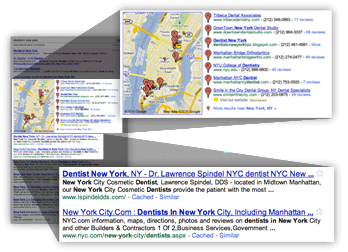 Maps and Organic Listings